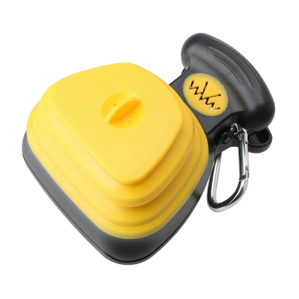 Portable Pet Poop Bag Dispenser + Scoop – Includes 1 Roll of Decomposable Bags (Outdoor Waste Cleaner)