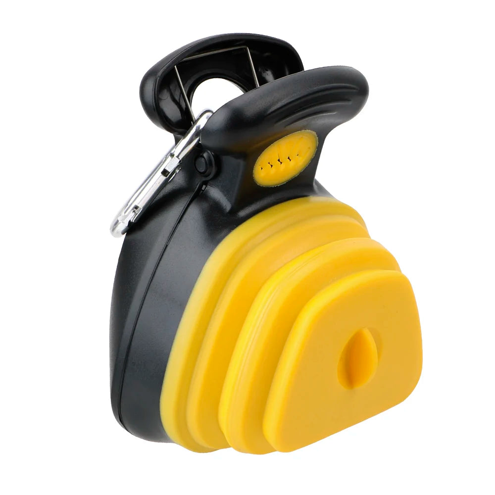 Portable Pet Poop Bag Dispenser + Scoop – Includes 1 Roll of Decomposable Bags (Outdoor Waste Cleaner)