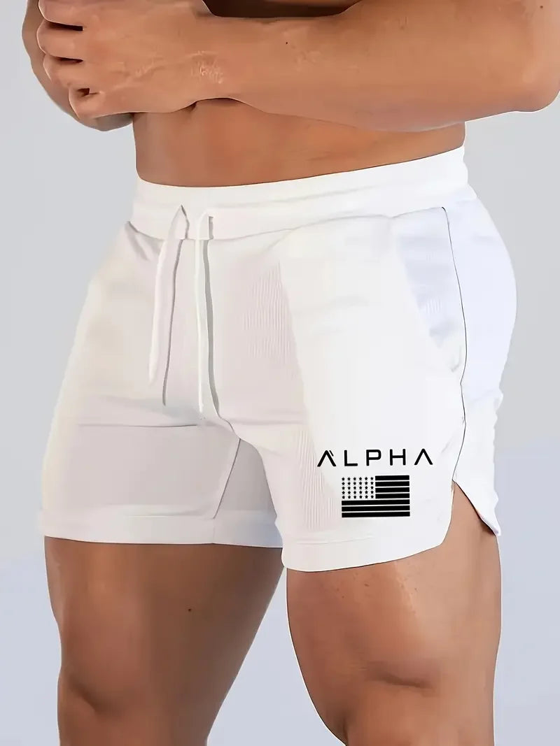 Men's summer fitness pants gym pants gym shorts running walking sportswear running shorts male sports jogging