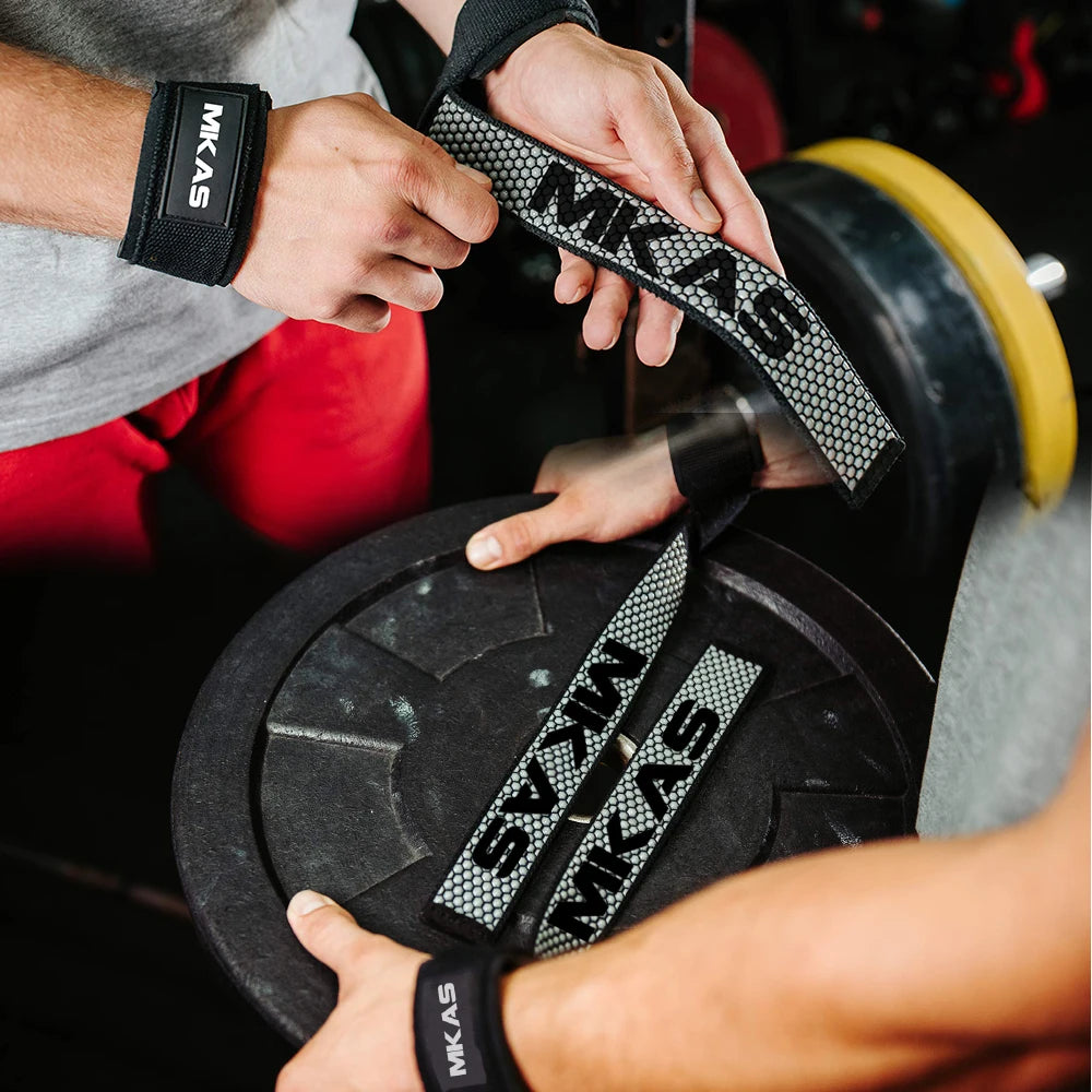 Padded Neoprene Lifting Straps – Heavy Duty Wrist Support for Strength Training & Deadlifts