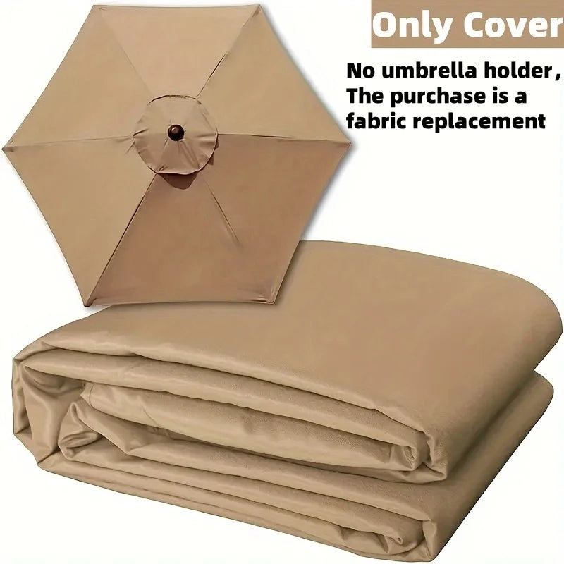 Outdoor Patio Umbrella Replacement Canopy – UV & Water Resistant for Pool, Garden, or Backyard