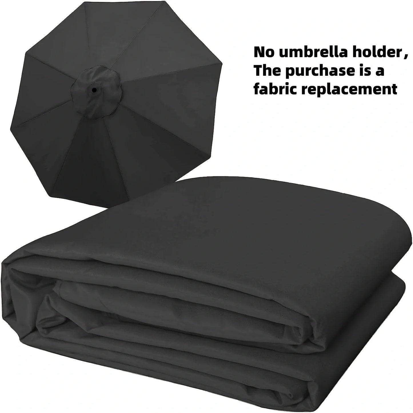 Outdoor Patio Umbrella Replacement Canopy – UV & Water Resistant for Pool, Garden, or Backyard