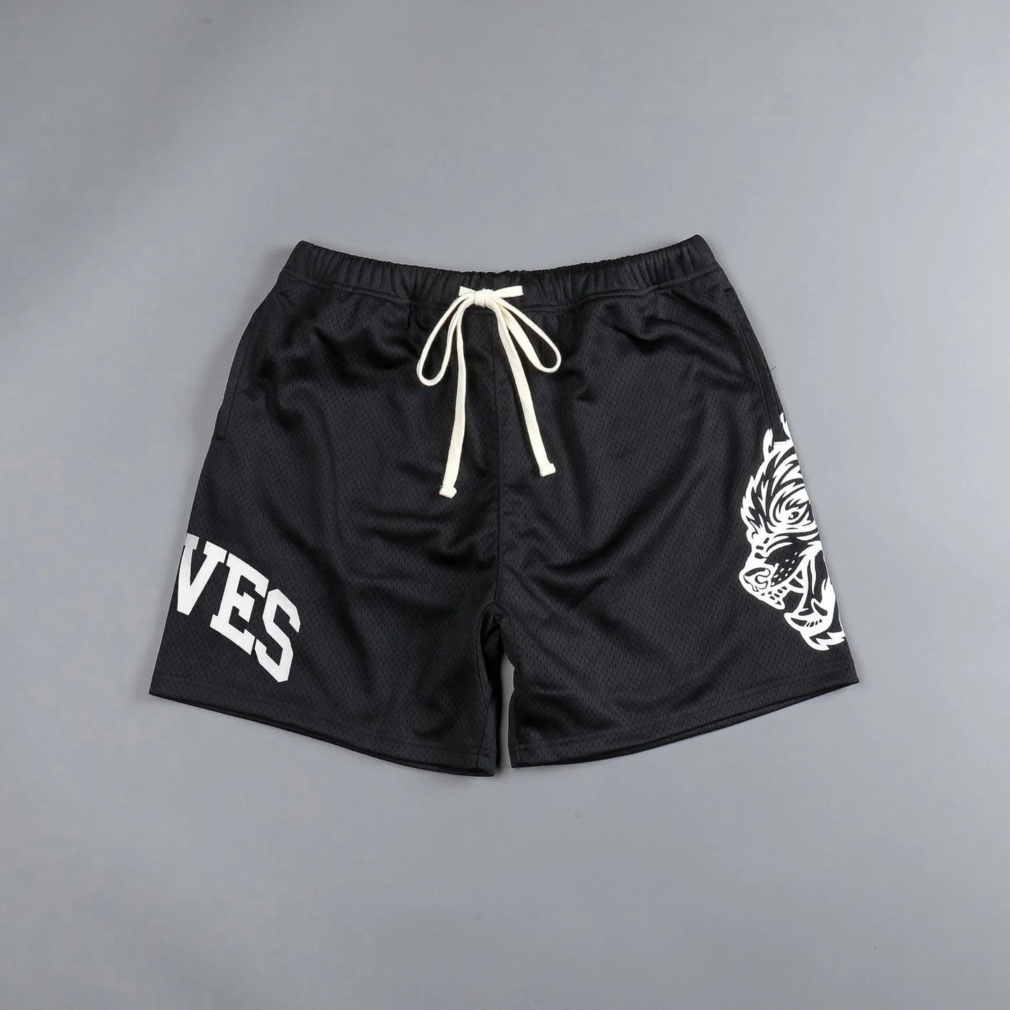 Men Fitness Bodybuilding Shorts Man Summer Gyms Workout Male Breathable Mesh Quick-drying Sportswear Jogger Beach Short Pants