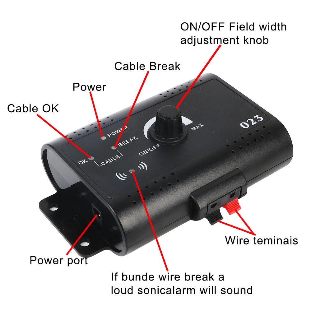 Electronic Pet Fence System – Wireless Containment & Training Collar for Dogs (Waterproof & Adjustable)