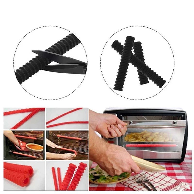 Heat-Resistant Silicone Oven Rack Shields – 14” Anti-Burn Protective Strip (1-Pack)