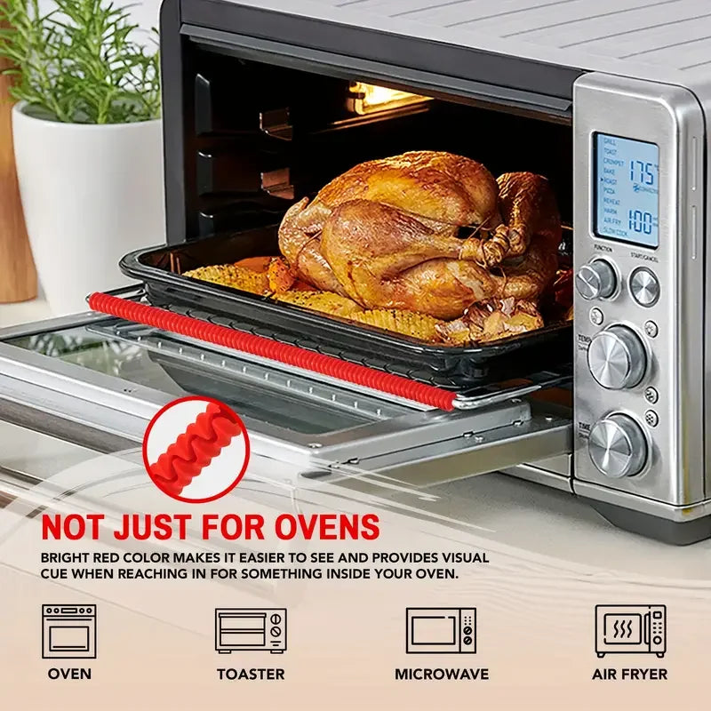 Heat-Resistant Silicone Oven Rack Shields – 14” Anti-Burn Protective Strip (1-Pack)