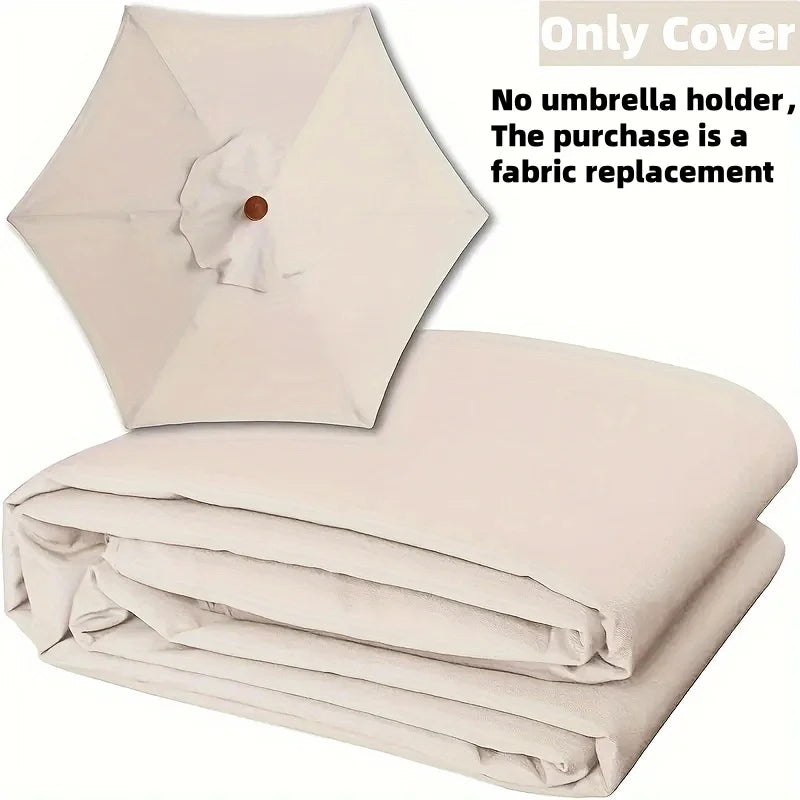 Outdoor Patio Umbrella Replacement Canopy – UV & Water Resistant for Pool, Garden, or Backyard