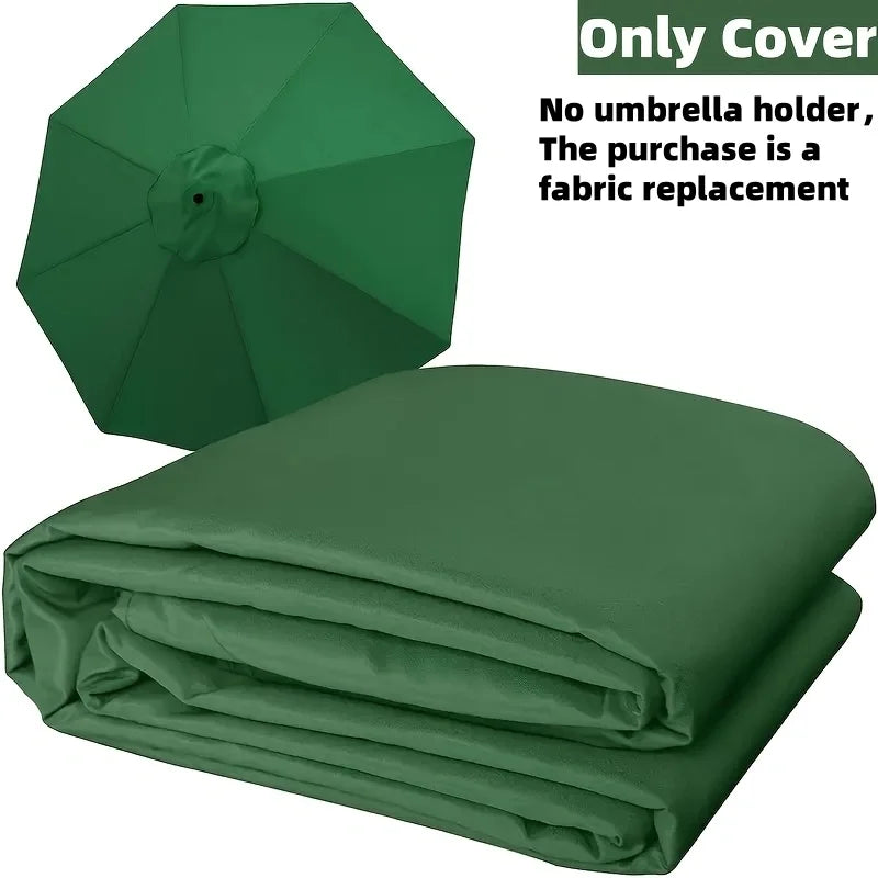 Outdoor Patio Umbrella Replacement Canopy – UV & Water Resistant for Pool, Garden, or Backyard