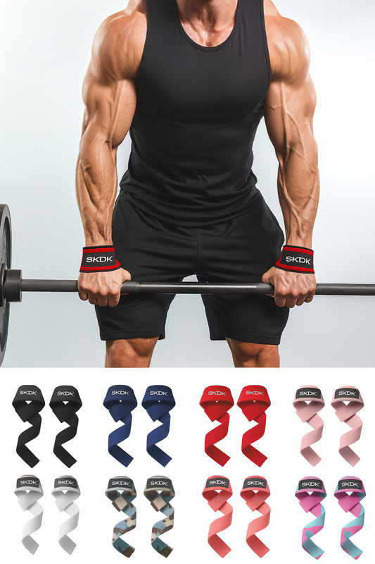 Adjustable Non-Slip Weightlifting Wrist Straps – Gym Support for Powerlifting, Strength & Fitness