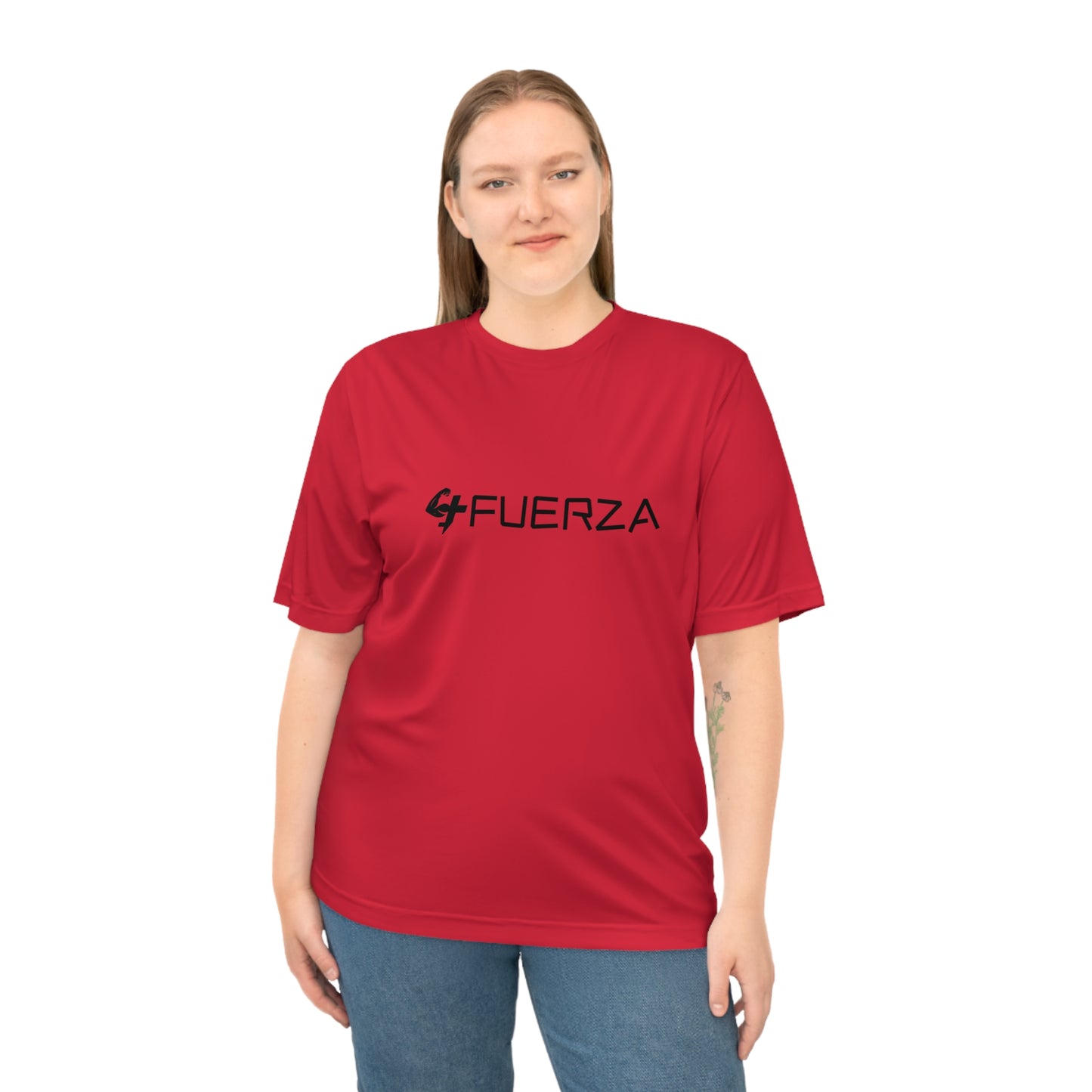 +Fuerza Performance T-Shirt- Athletic GYM Wear, Unisex Activewear, Sport & Fitness Apparel