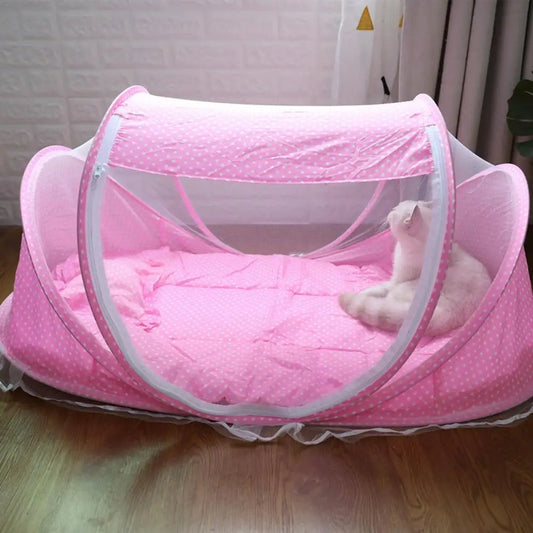 Portable Pet Tent – Foldable Indoor/Outdoor Playpen with Pillow for Cats, Kittens & Small Dogs