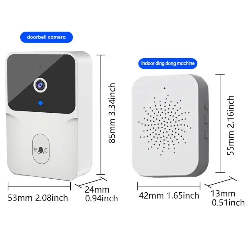 Tuya Smart WiFi Video Doorbell – Wireless HD Camera with Night Vision & 2-Way Audio