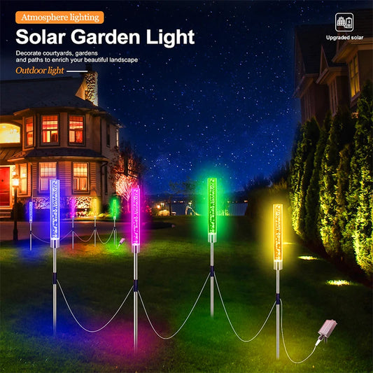4-Pack Solar Garden Lights – Waterproof Outdoor LED Landscape Lamps for Pathways, Yards & Events