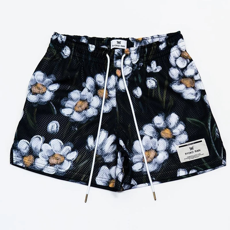 2025 NEW gyms Shorts Men fitness shorts beach pants basketball training pants street trend sweatpants mesh breathable Men shorts