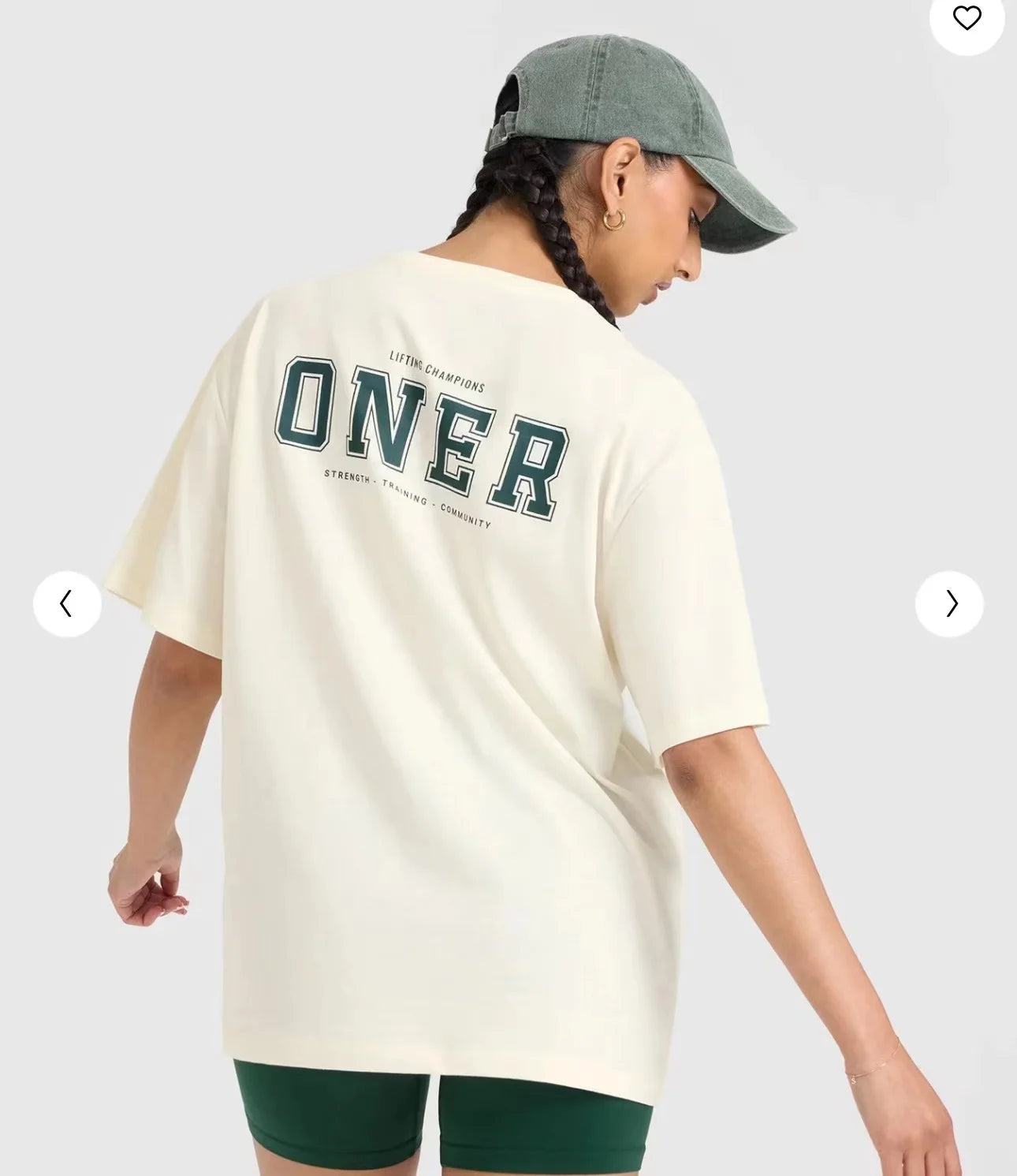 2025 Pure cotton printed new round neck retro college style loose all-cotton fitness sport short-sleeved shirt for women