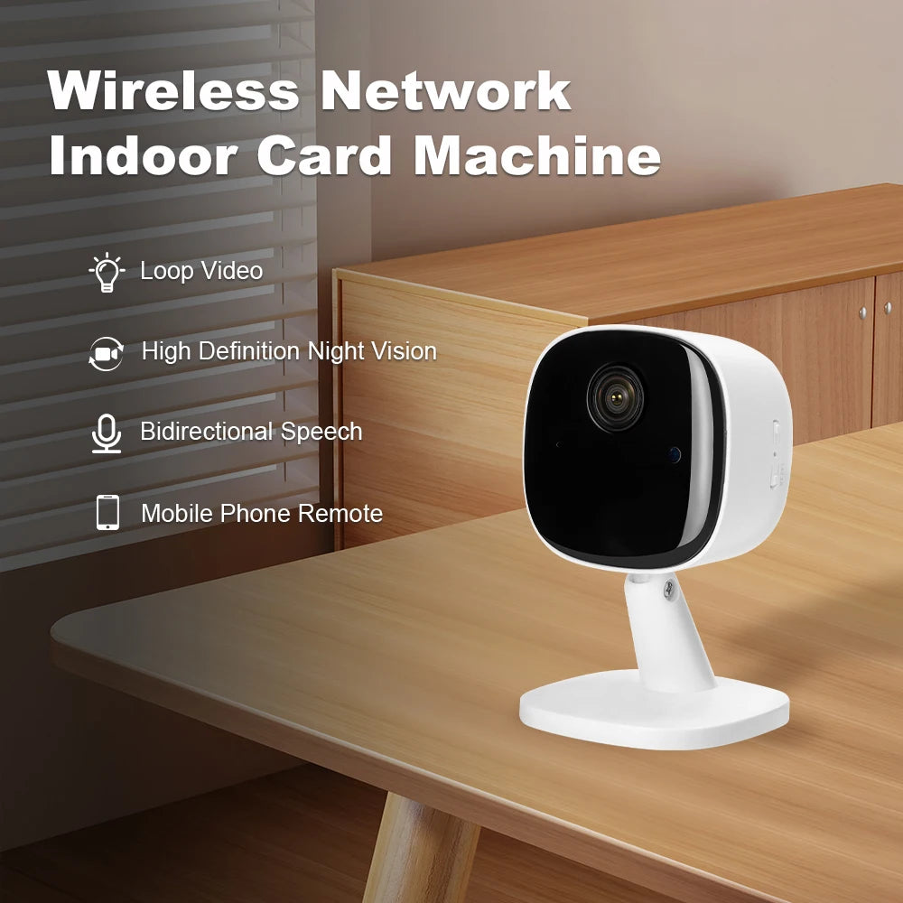 4K Wireless Security Camera – Full-Color Night Vision, Motion Detection & 2-Way Audio for Indoor/Outdoor Use