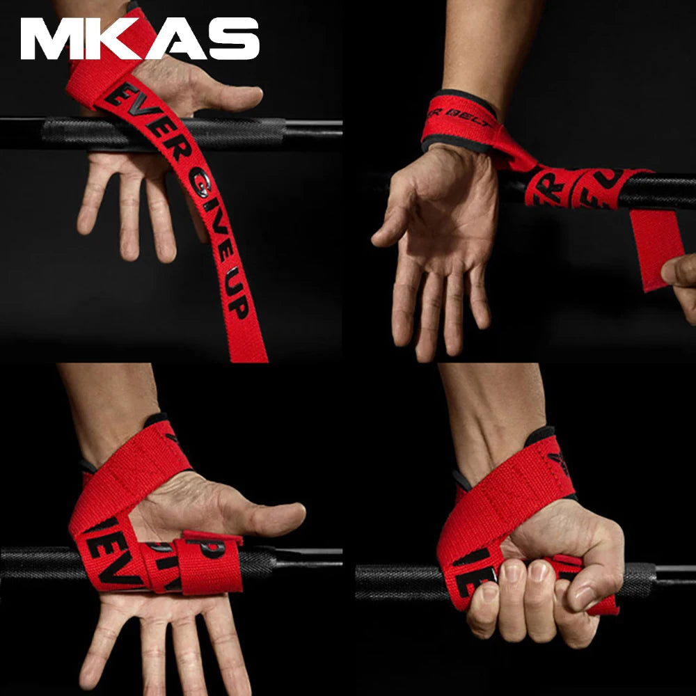 Padded Neoprene Lifting Straps – Heavy Duty Wrist Support for Strength Training & Deadlifts