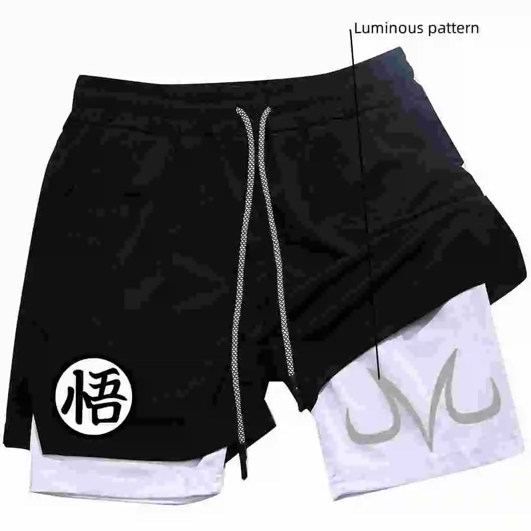Men's and women's anime gym pants comic print fitness running fashionable and casual high-quality