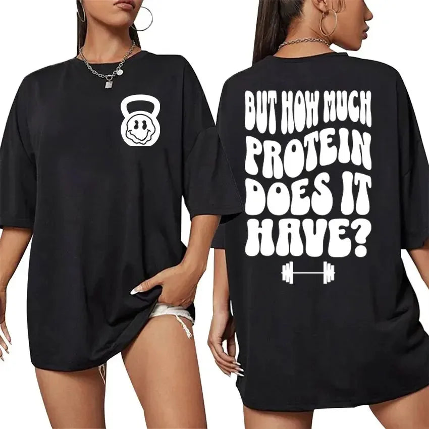 Muscle Mommy Gym Funny Graphic TShirt Women's Aesthetic Fashion Short Sleeve T-shirts Casual 100% Cotton Oversized Sport T-shirt