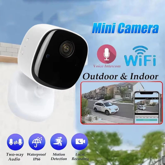 4K Wireless Security Camera – Full-Color Night Vision, Motion Detection & 2-Way Audio for Indoor/Outdoor Use