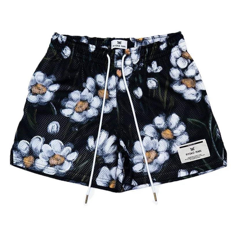 2025 NEW gyms Shorts Men fitness shorts beach pants basketball training pants street trend sweatpants mesh breathable Men shorts