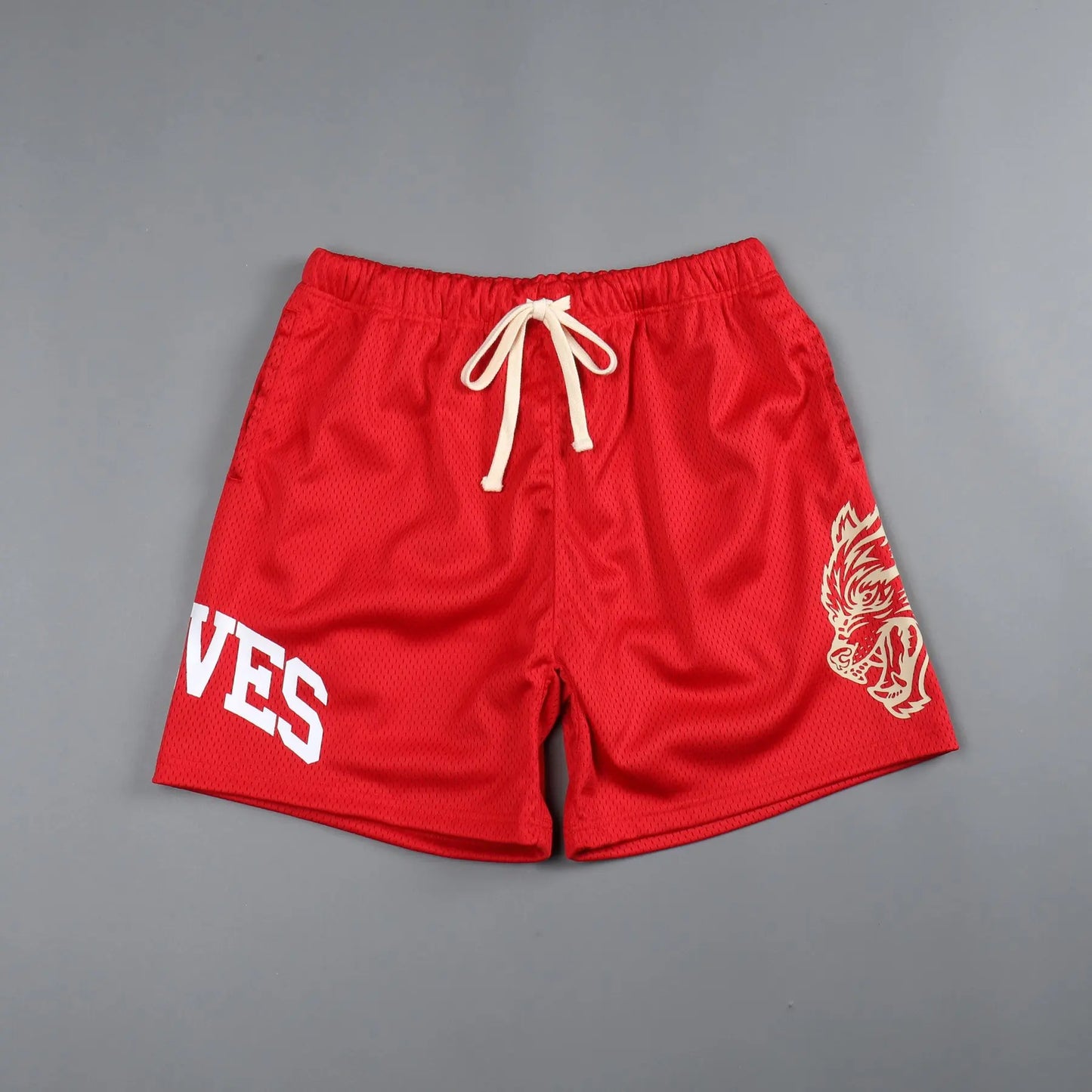 Men Fitness Bodybuilding Shorts Man Summer Gyms Workout Male Breathable Mesh Quick-drying Sportswear Jogger Beach Short Pants
