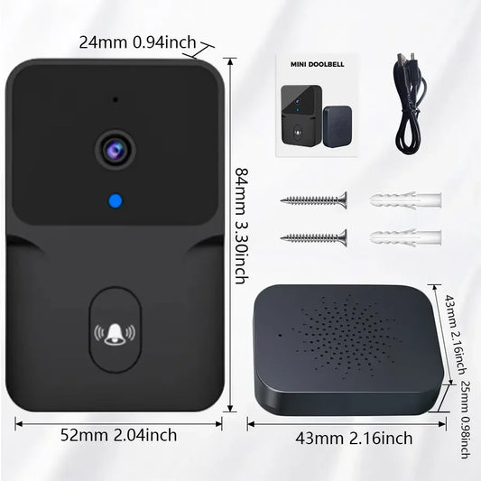 Tuya Smart WiFi Video Doorbell – Wireless HD Camera with Night Vision & 2-Way Audio