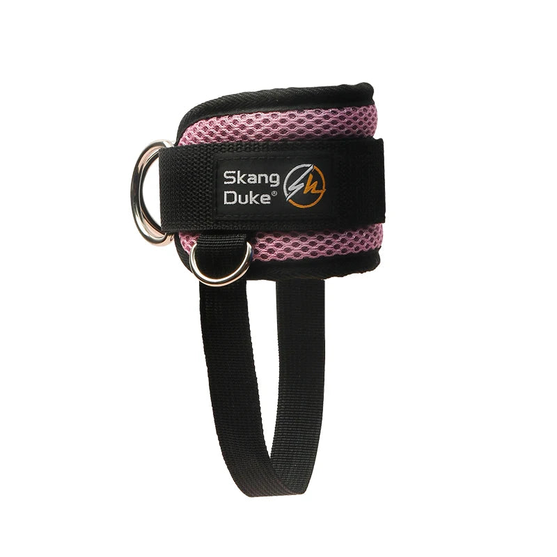 Padded Ankle Strap for Cable Machines – Adjustable Neoprene Cuff with Double D-Rings for Glute & Leg Workouts