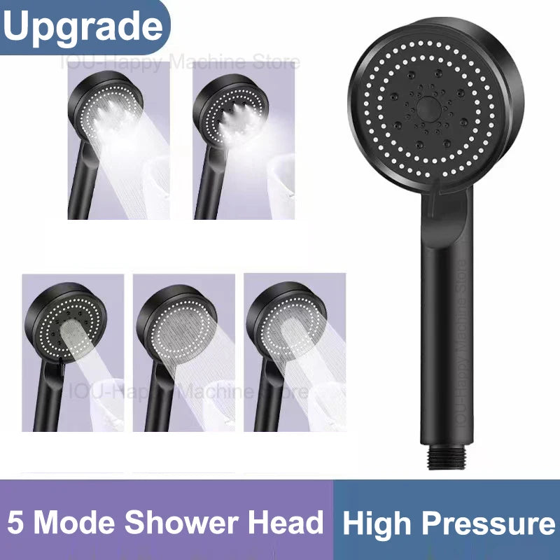 5-Mode High-Pressure Water-Saving Shower Head