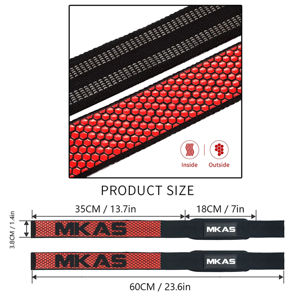 Padded Neoprene Lifting Straps – Heavy Duty Wrist Support for Strength Training & Deadlifts