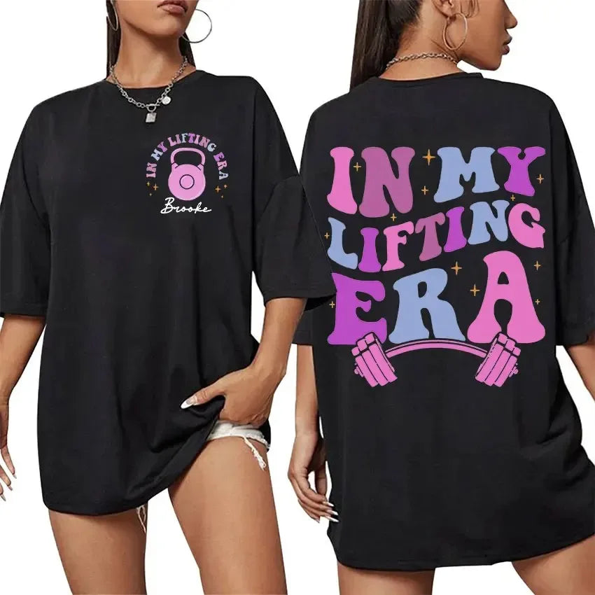 Muscle Mommy Gym Funny Graphic TShirt Women's Aesthetic Fashion Short Sleeve T-shirts Casual 100% Cotton Oversized Sport T-shirt